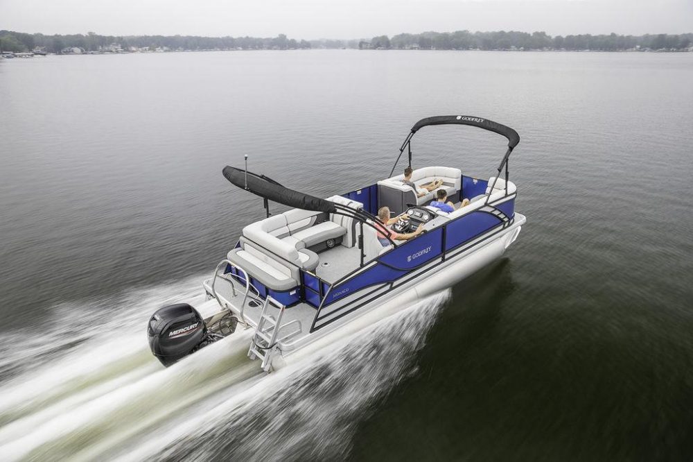 Godfrey Monaco 235 C Pontoon Boat. Photo: Godfrey Boats via New Jersey Outboards in Bayville, NJ.