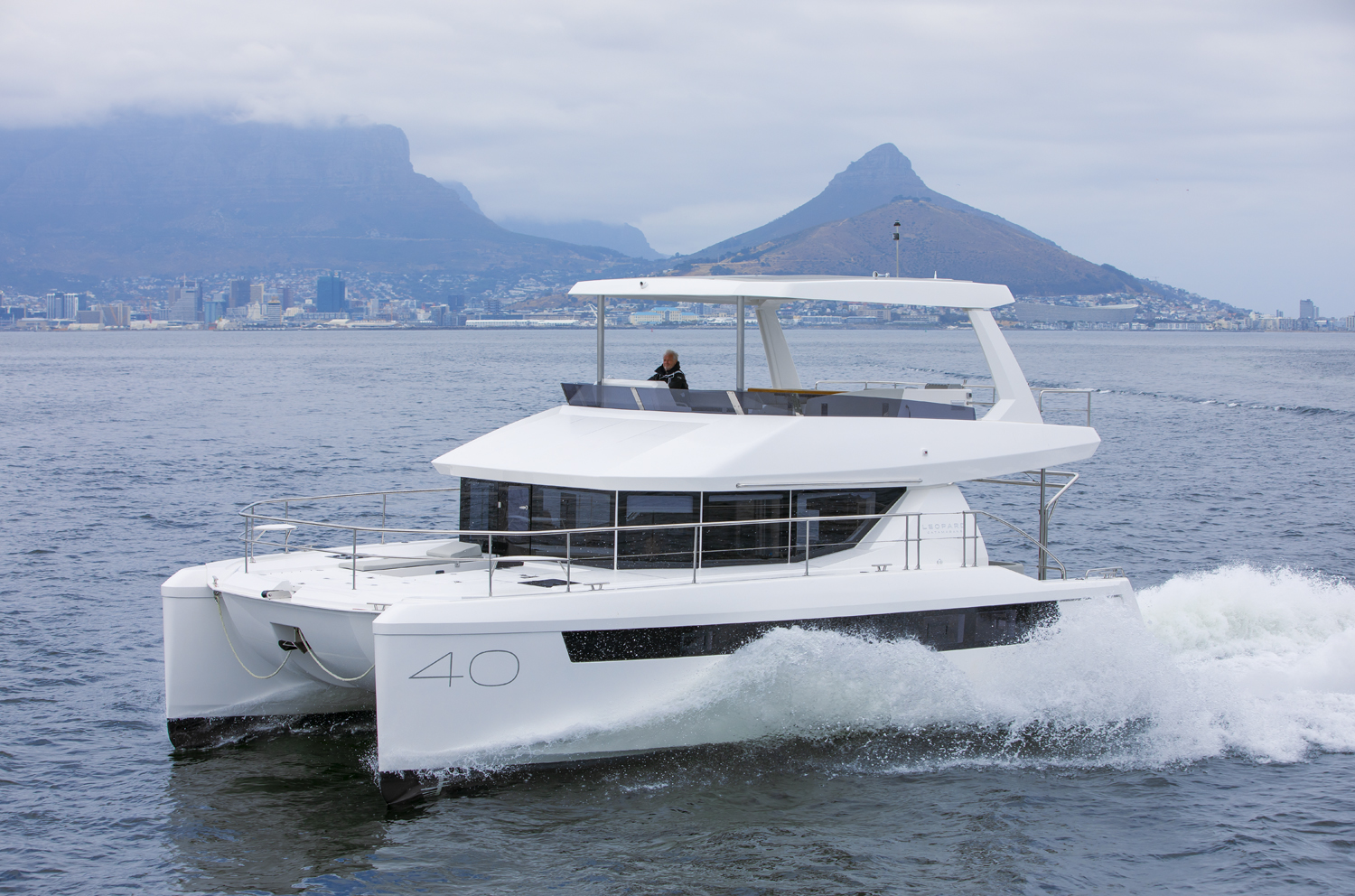 Above: 2023 Leopard 40PC power catamaran. Photo by Leopard Catamarans.