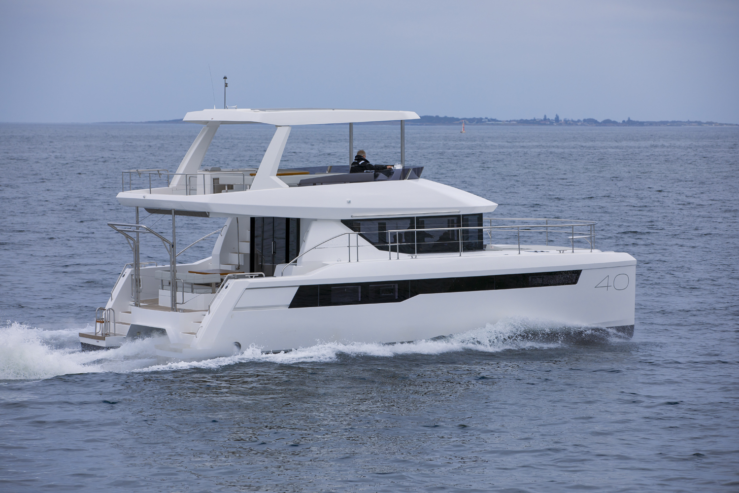 Above: 2023 Leopard 40PC power catamaran. Photo by Leopard Catamarans.